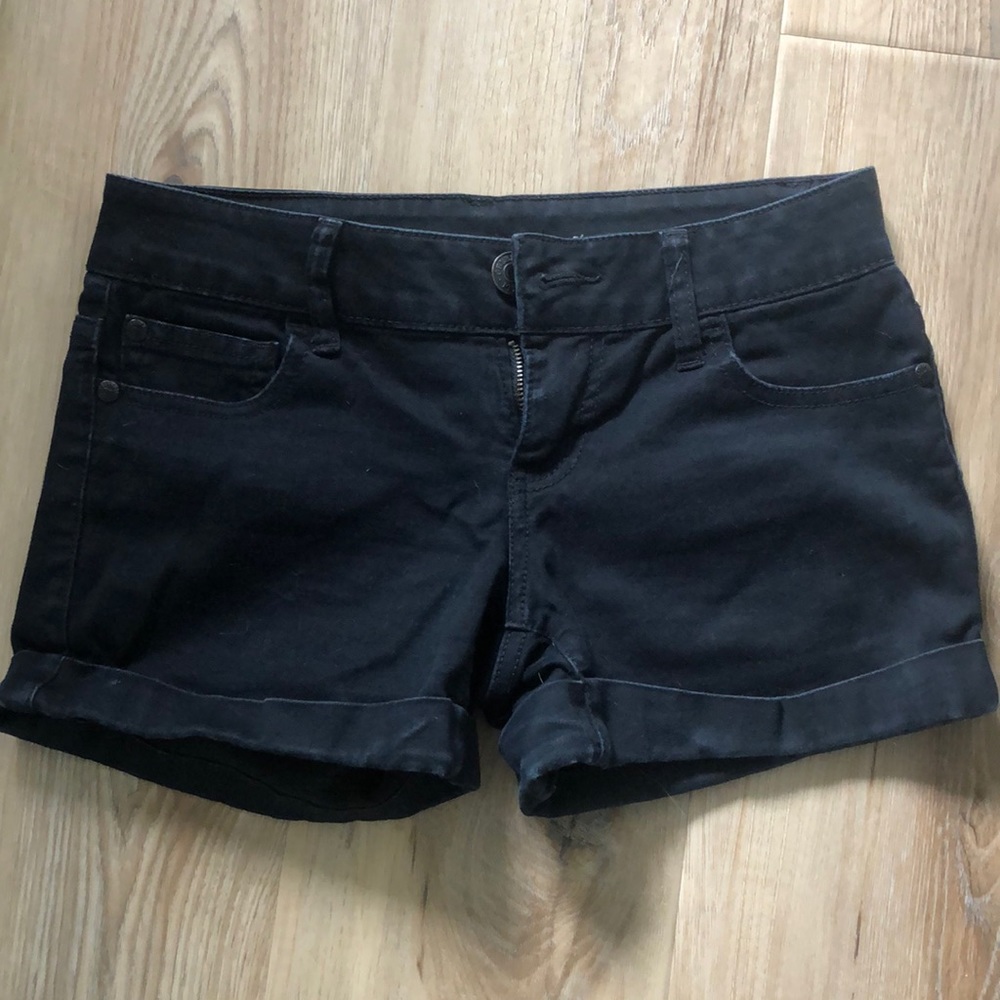 Celebrity Pink black denim shorts with stretch